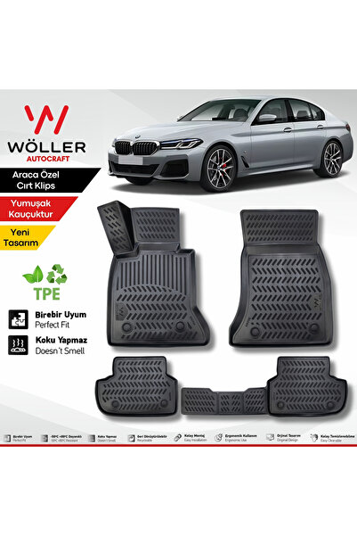 wöller Bmw 5 Serisi G30 Paspas 2017 2023 Arası Uyumlu 3d Havuzlu Wöller Paspas