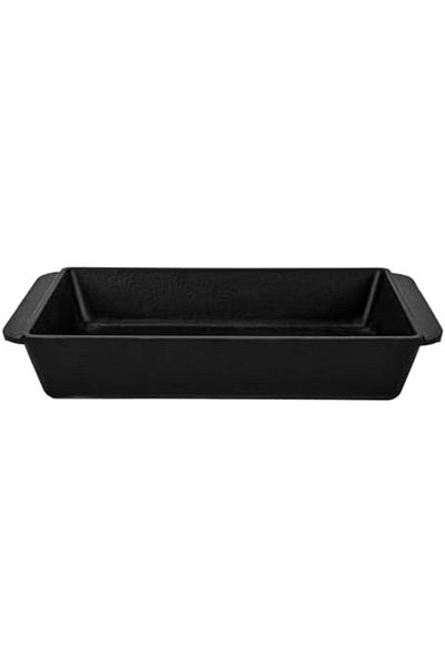 STOREMAX Mrttnca Casting Rectangular Rosto and Baking Tray Casting Iron Solid Double Handle Size 21X3