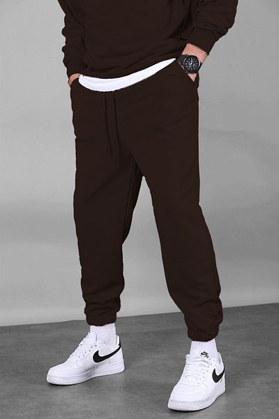 ruNadeS Men's Three Thread Sweatpants with Elastic Cuffs