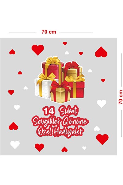 New Jargon Un detaliu rafinat și inimioare Autocolant pentru vitrină din stic...