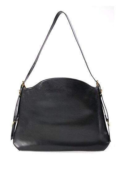 Mio Gusto Black Color Belt Detailed Shoulder Bag