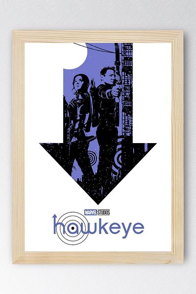Saturn Hawkeye Framed Painting - Marvel Tv Poster Painting