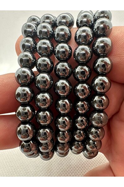 grs oyuncak سوار الهيماتيت الطبيعي 8 ملم - قطعة واحدة