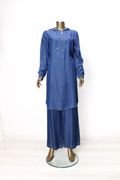 Doque 56019 TAKIM ÖNDEN YARIM FERMUARL KAPÜŞONLU KOL UCU LASTİKLİ TANSEL KTAKIM QYS TAKIM #24-05#