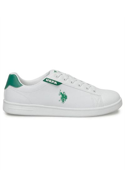 U.S. Polo Assn. US Polo Assn.Costa 4FX - Men's White-Green Sneakers