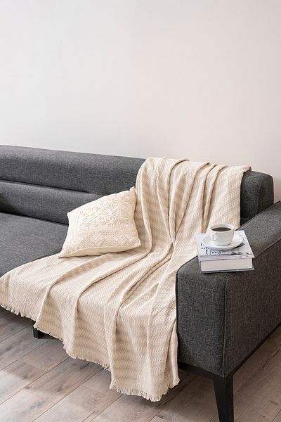 Magu Natural Cotton Woven Sofa Cover