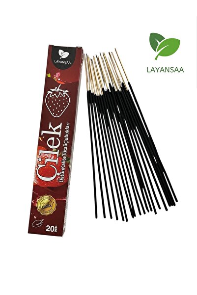 Layansaa çilek aromalı 20 çubuk tütsü
