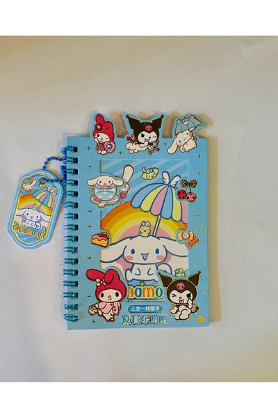 KIRTASİYEM Blocnotes CINNAMOROLL CU STICKER SI BRELOCAJ
