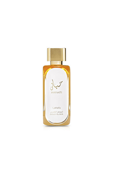 lattafa Hayaati Gold Elixir, Bergamot, Şeftali ve Vanilya ile Zarif Parfüm, 100 ml