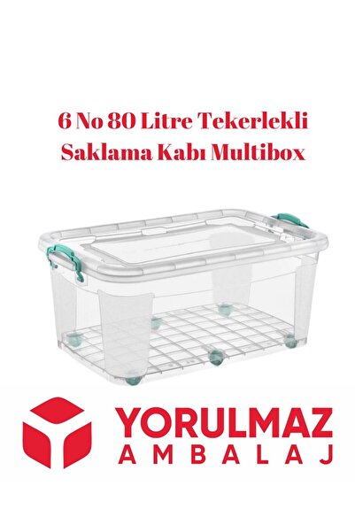 yorulmaz ambalaj Multibox 6 No Tekerlekli Saklama Kabı 80 Litre
