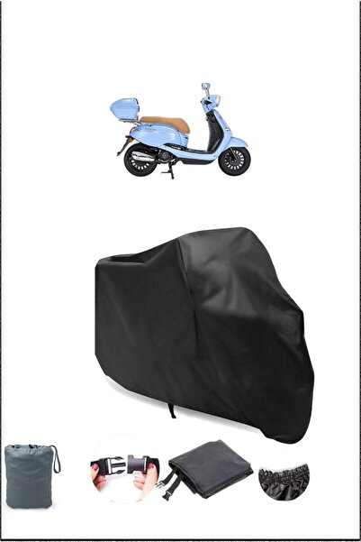 Breen غطاء دراجة نارية أسود قانوني فيزال 125 مقاوم للماء