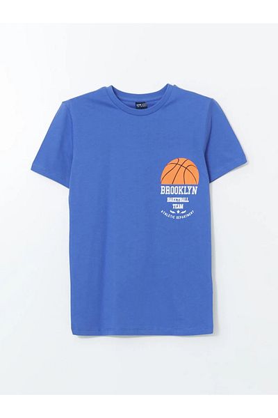 LC Waikiki Tricou pentru băiat LCW ECO violet cu gât crew