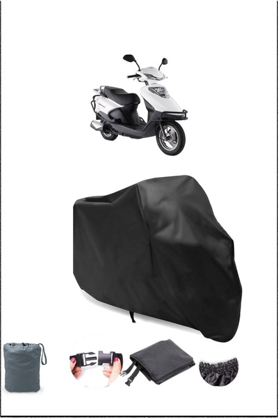 Breen غطاء دراجة نارية أسود KUBA GELLI 125 مقاوم للماء