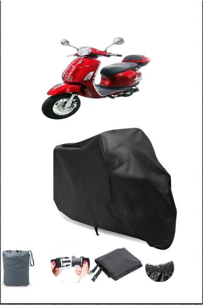 Breen غطاء دراجة نارية أسود كينج موتور Kr-211 رنا 50 مقاوم للماء