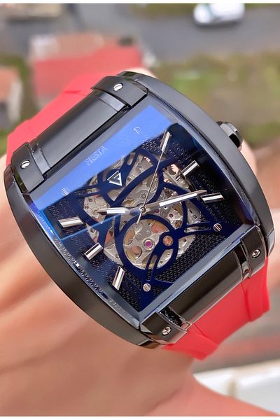 Fiesta Brand Red Color Inner Functions Active Men Wrist Watch
