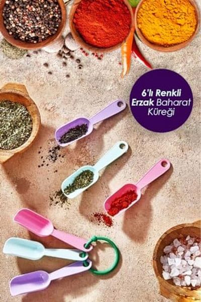 STOREMAX Mrttnca Home Buğ Tuğ 6-Piece Mini Size Spice Shovel Trndymrt 1087243