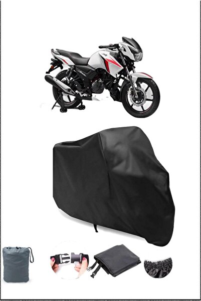 Breen Black Tvs Apache Rtr 160 Rear Bag Compatible Motorcycle Tarpaulin Water...