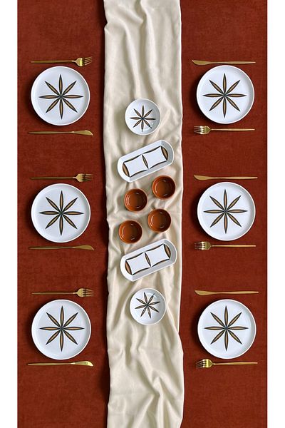 Borser Star Soft 6-Piece 14 Piece Breakfast Set