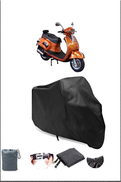 Breen Black Mondial 125 Kv Waterproof Resistant Motorcycle Cover