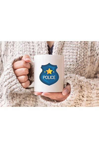 MODA كوب بورسلين مطبوع مع شعار النبالة