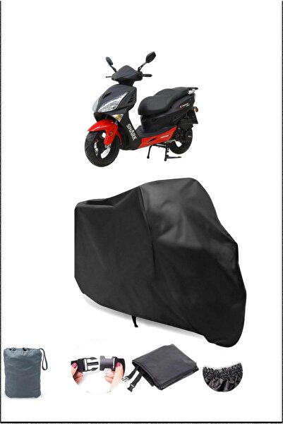 Breen Black Asia as 150 t Waterproof Resistant Motorcycle Cover