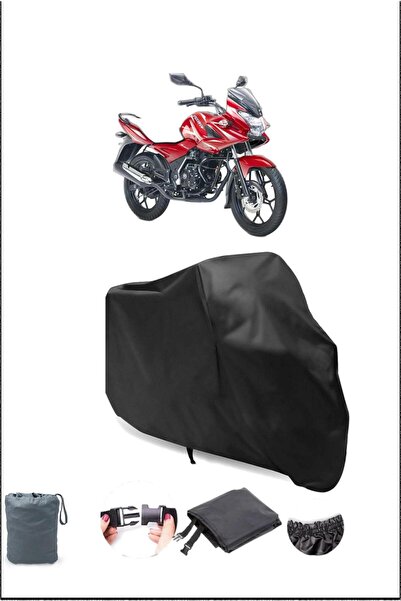 Breen Black Bajaj Discover 150 F Waterproof Durable Motorcycle Cover