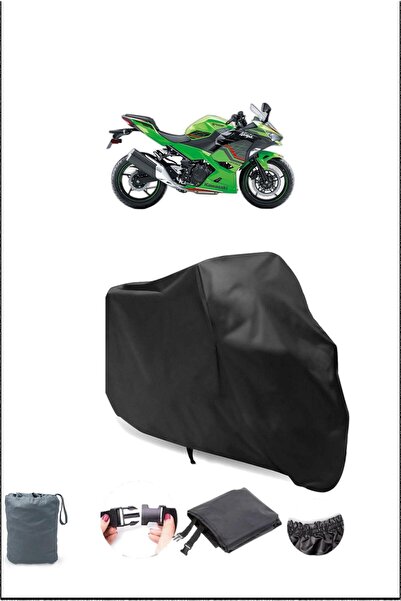 Breen غطاء دراجة نارية أسود مقاوم للماء لدراجة كاواساكي نينجا 400