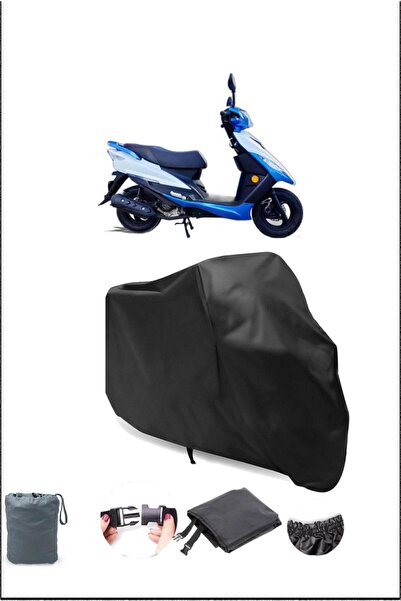 Breen Black Apachi Alfa 50 Waterproof Durable Motorcycle Cover