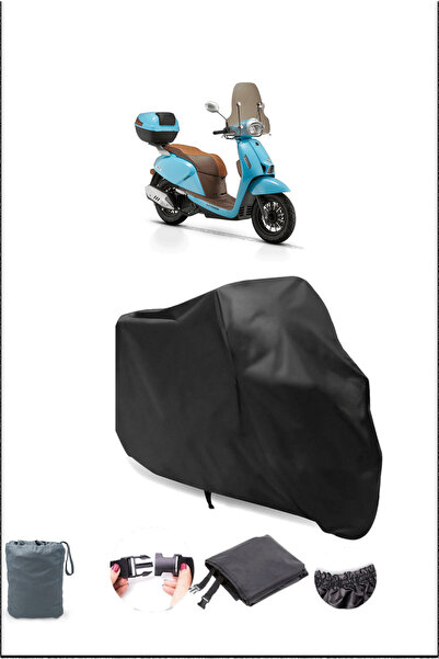 Breen Black Rks Ltr 125 Waterproof Durable Motorcycle Cover