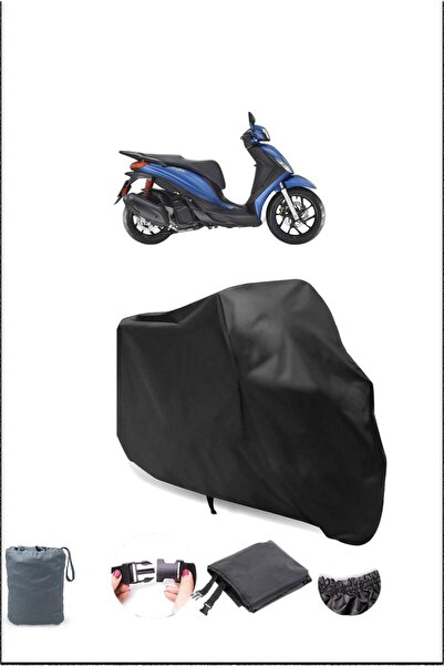 Breen غطاء دراجة نارية أسود بياجيو ميدلي S 150 مقاوم للماء ومتين