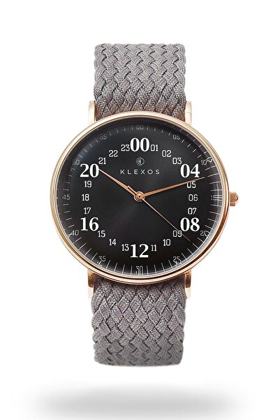 KLEXOS 24 Saat Kadranlı Kol Saati | Dream Stonehenge Rose Gold Casual