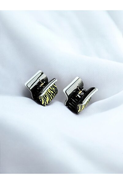 mila aksesuar Women's 2-Piece Leopard Square Bone Latch Buckle