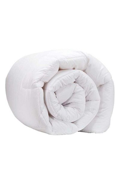 soufa dibaj Microfiber Mattress Topper 8 cm With Microfiber Filling and Rubber Corners Edges - 200x140cm- White
