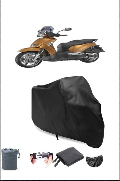 Breen Black Aprilia Scarabeo 250 Waterproof Proof Motorcycle Cover