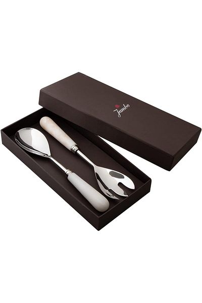STOREMAX Jvnnastore Marble 2-Piece Salad Serving Set 646268