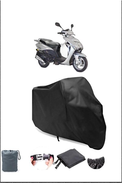 Breen غطاء دراجة نارية أسود مقاوم للماء بقيمة 125 روبية