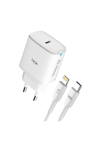 Linktech Link Tech C308 Safe Tip-C Lightning Kablolu 20W Hızlı Şarj Cihazı