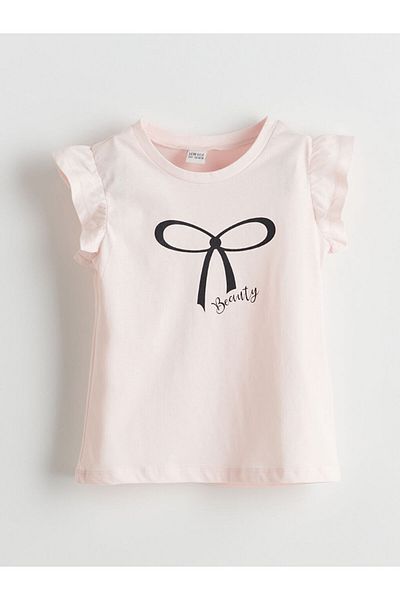LC Waikiki Νέα σεζόν Crew Neck Girl's Tisort - S5JD32Z4