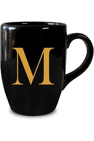 STOREMAX Ntwork m Letter Black Mug Cup Art 1087243