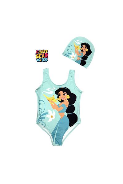 Gadget Gear Boned Swimsuit with Print Detail for Girl
