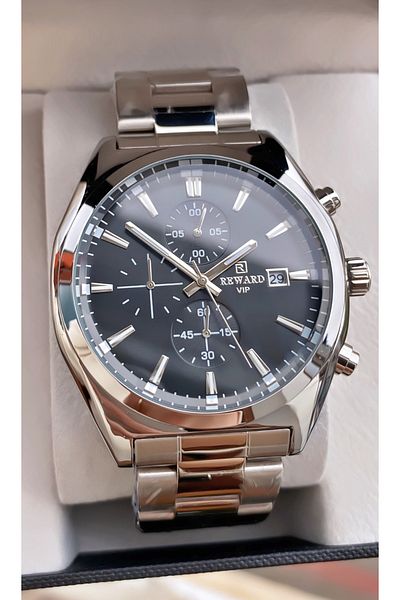 Reward Brand Silver Color Inner Functions Active Men Wrist Watch