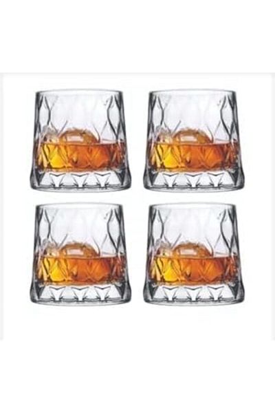 STOREMAX Sellbuystore 420194 Leafy Whiskey Glass 300Cc - 4 Pieces P420194 1053513