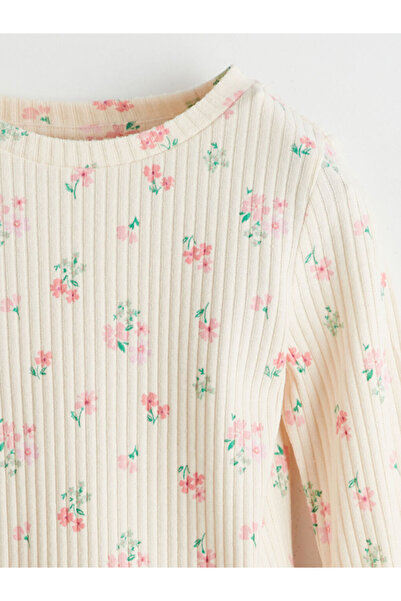 LC Waikiki Παιδικό κοριτσίστικο μπλουζάκι με λαιμόκοψη LCW Kids