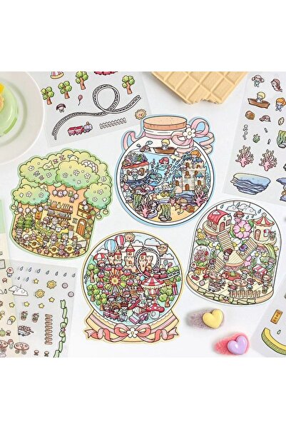 İthal E2-Pet sticker kolaj - Renk : Mavi