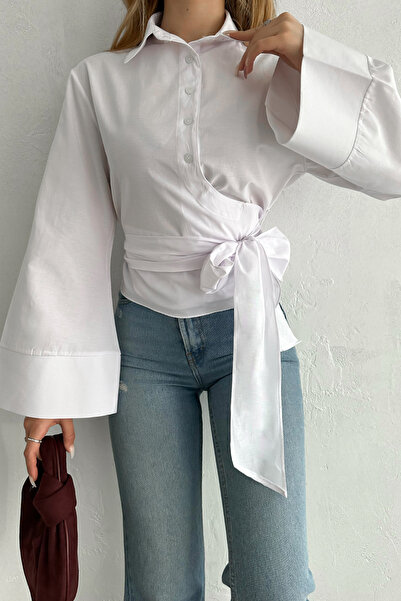 MOZENA Kötött részletes tervezésű ing