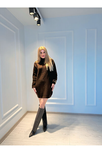 Store Balıkçı Yaka Triko Tunik Elbise