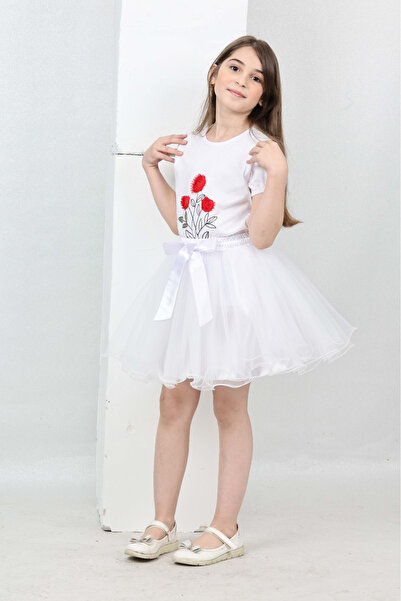 Nacar Kiz Çocuk Alt Üst Takim 23 Nisan Gösteri Kiyafeti