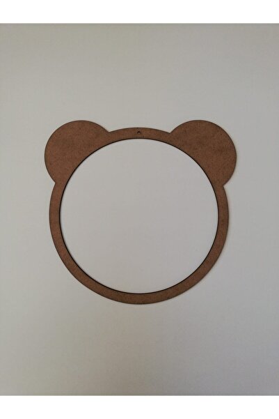 ŞAHİKA DEKORASYON Ahşap Ayıcık Kulak Kasnak, Yenidoğan Kapı Süsü, Rüya Kapanı Kasnağı