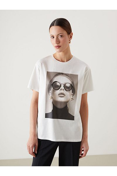 LC Waikiki New Season Crew Neck Printed Women's T-Shirt - S5Di97Z8