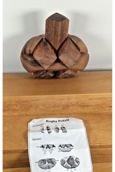 Kaantik Rugby 3D Wooden Puzzle